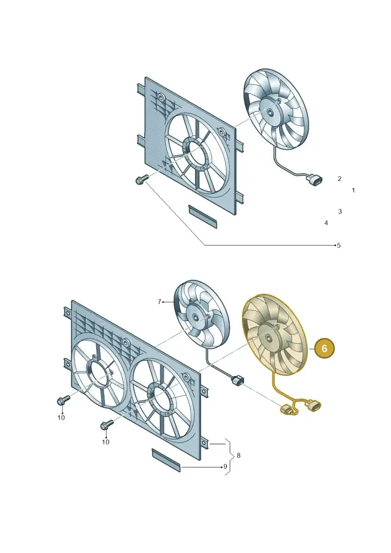 5WA959455T — Volkswagen Caddy Maxi Kombi (2020-2024) diagram 2ka959060, position 6