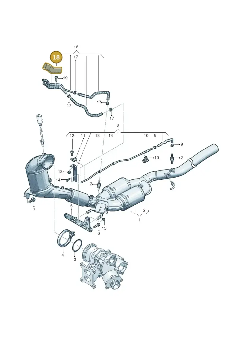 5WA971461A — Volkswagen Passat estate (2023-) diagram 3j0253222, position 18