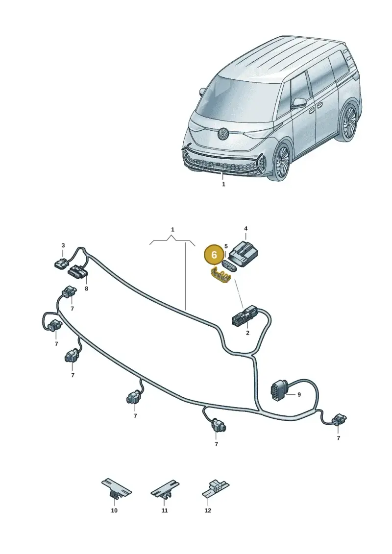 5WA972902B — Volkswagen ID.Buzz (2022-) diagram 15a971000, position 6