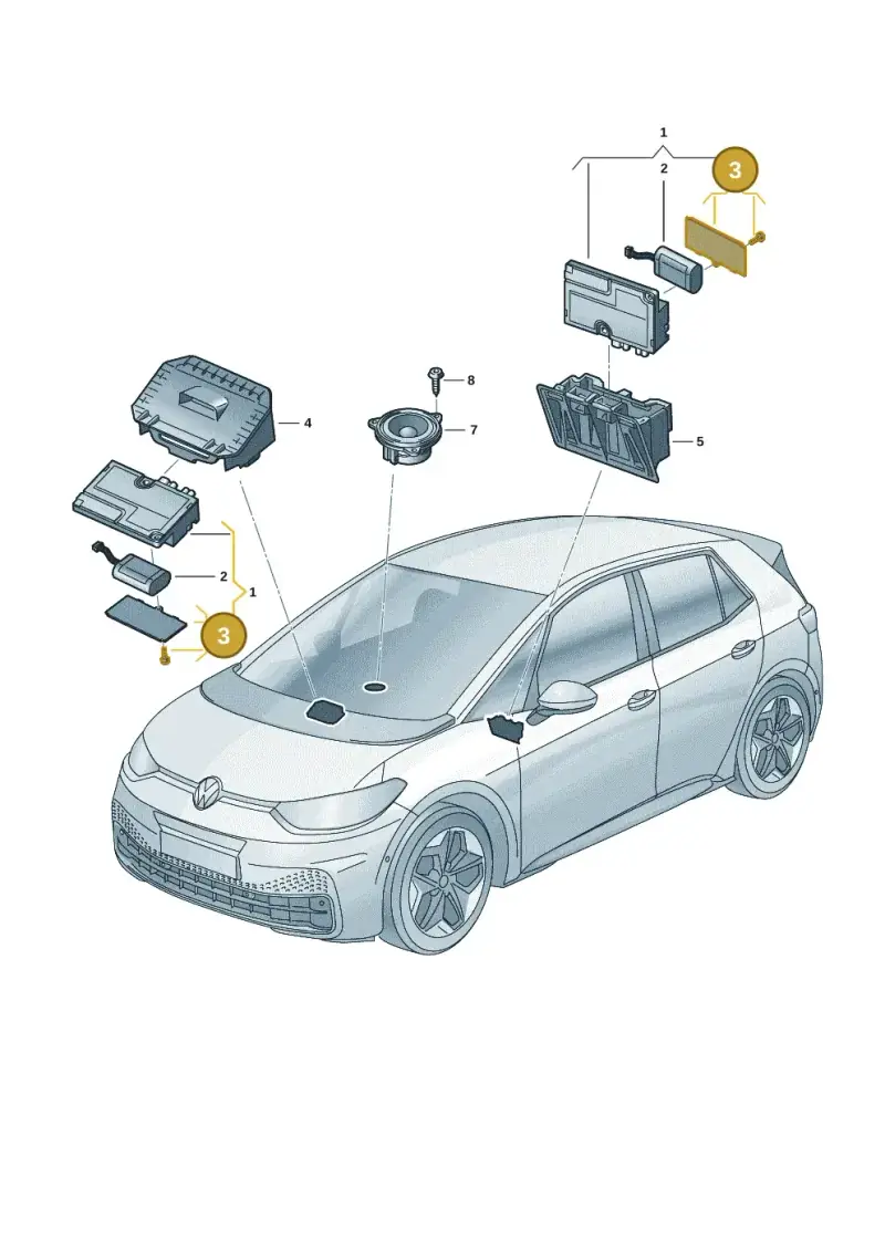 5WA998058B — Volkswagen ID.3 Pro (2019-2024) diagram 10a035060, position 3