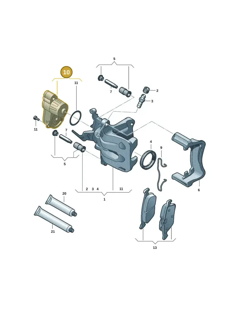 5WA998281A — Volkswagen Passat estate (2023-) diagram 57l615670, position 10
