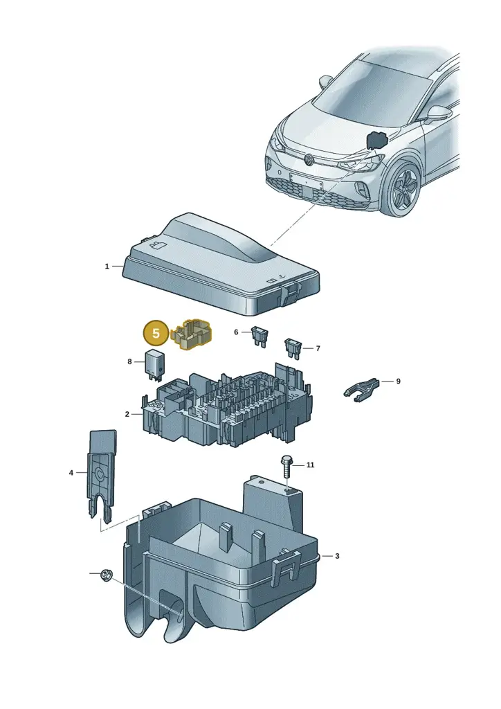 5WD937573 — Volkswagen ID.UNYX (2024-) diagram 11a937010, position 5