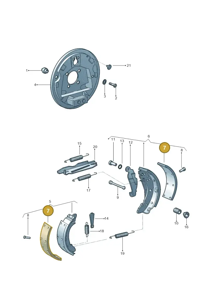 5X0698075C — Volkswagen Parati (2010-) diagram 303609200, position 7