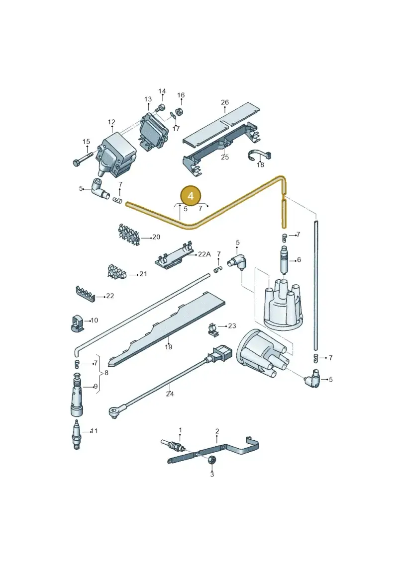 5X0905441A — Volkswagen POLO CLASSIC           06> (2005-) diagram 121905100, position 4