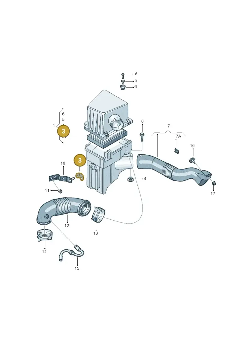 5Z0129689 — Volkswagen Polo (2011-2014) diagram 557129150, position 3