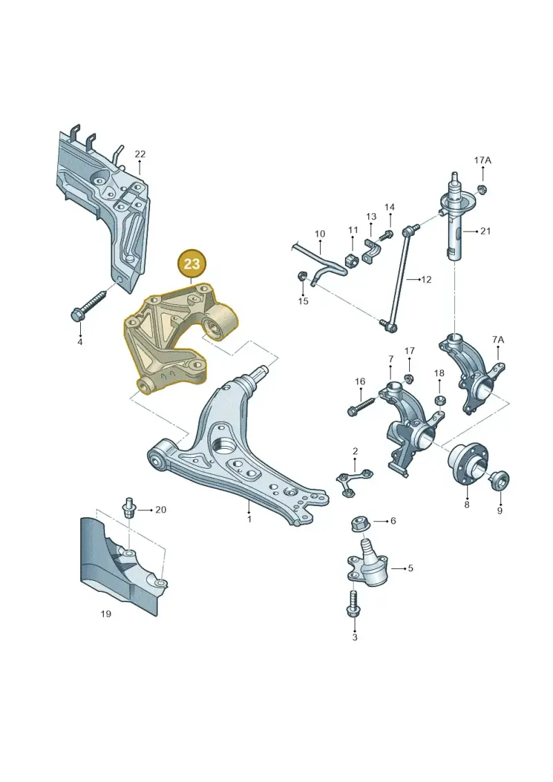 5Z0199294A — Volkswagen FOX                  M.05> (2005-) diagram 253407100, position 23