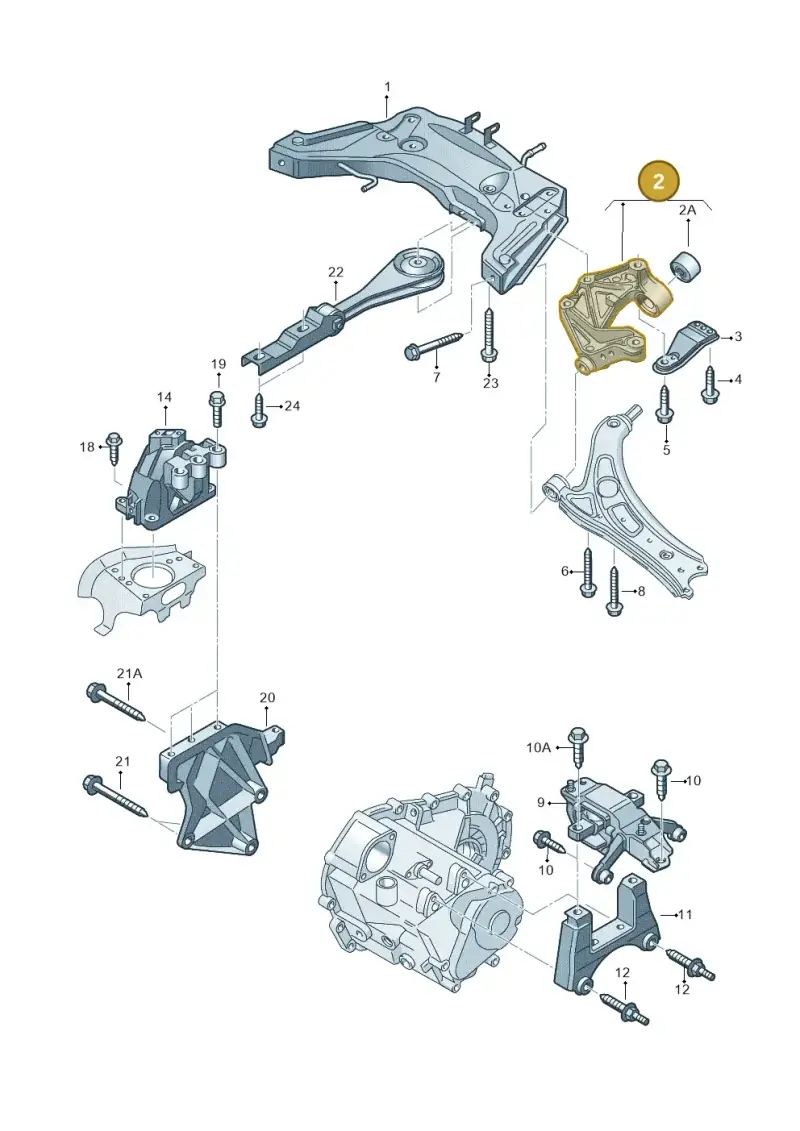 5Z0199294A — Volkswagen Spacefox (2014-2019) diagram 515199210, position 2