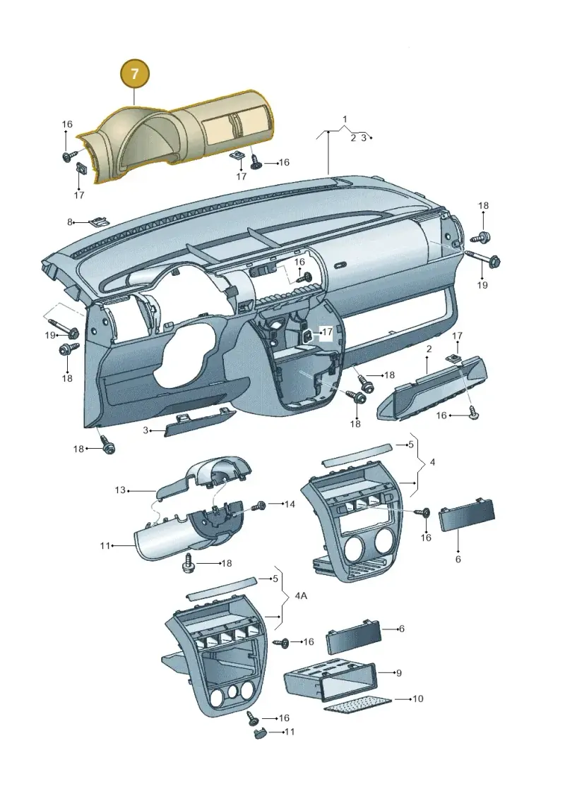 5Z0858071C1FR — Volkswagen FOX                  M.05> (2005-) diagram 357857000, position 7