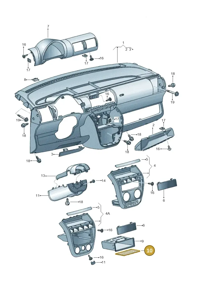 5Z08581671NN — Volkswagen FOX                  M.05> (2005-) diagram 357857000, position 10
