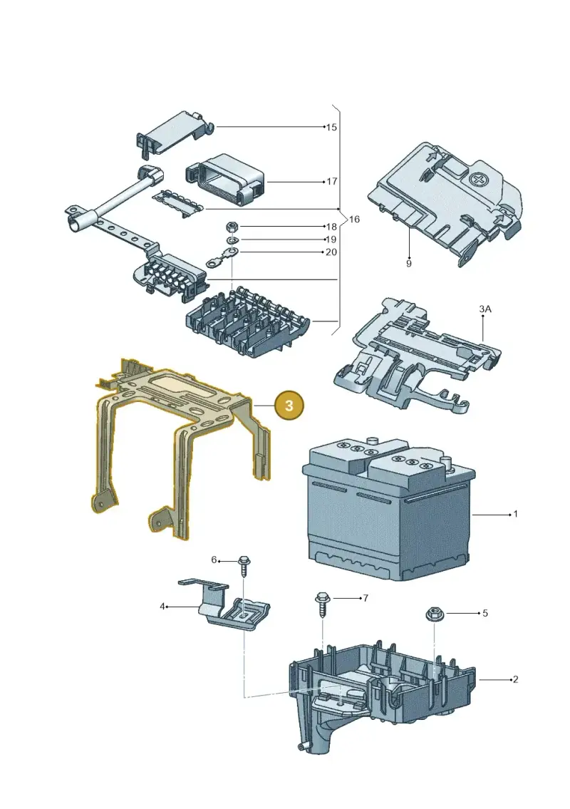 5Z0915345C — Volkswagen FOX                  M.05> (2005-) diagram 357915000, position 3