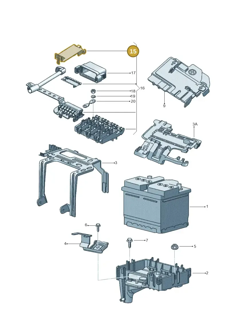 5Z0915429B — Volkswagen FOX                  M.05> (2005-) diagram 357915000, position 15