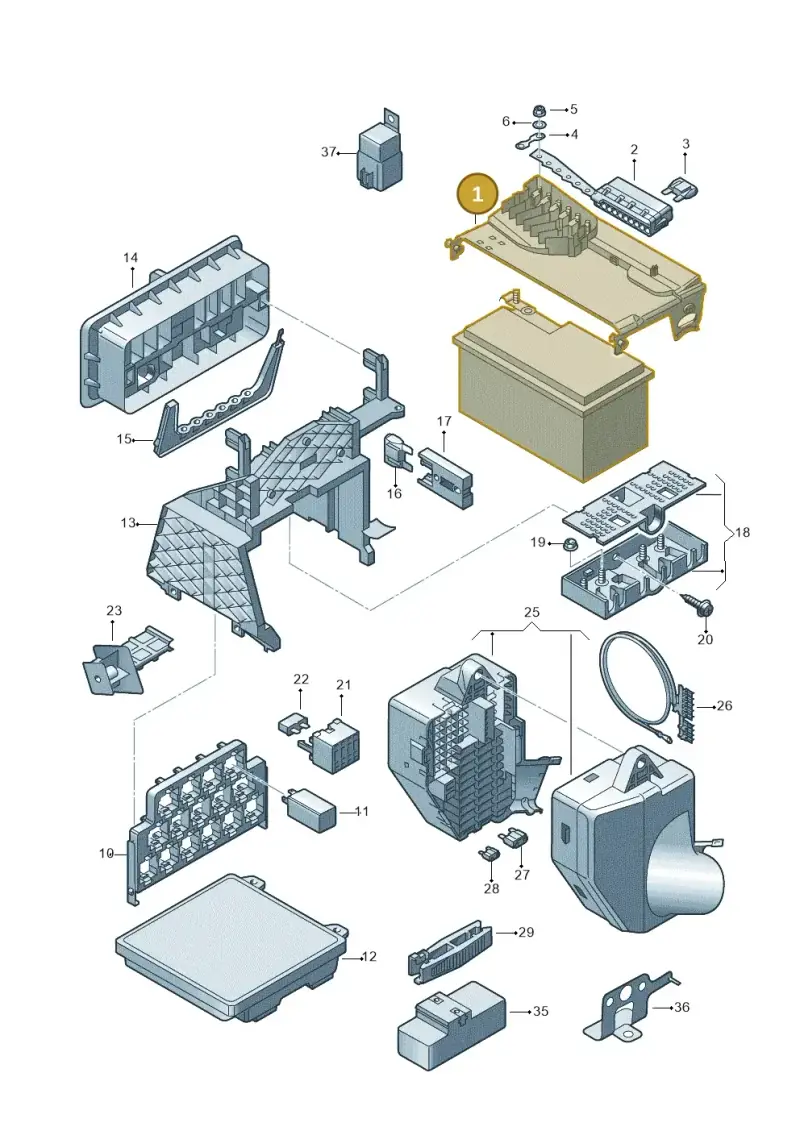 5Z0937548B — Volkswagen SURAN (FOX MPV)   "RA."06> (2006-) diagram 210937000, position 1