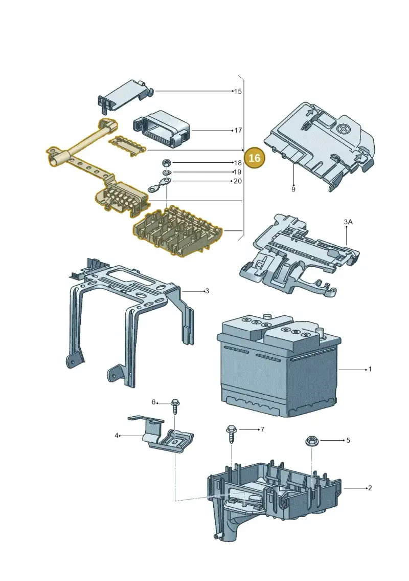 5Z0937548B — Volkswagen FOX                  M.05> (2005-) diagram 357915000, position 16