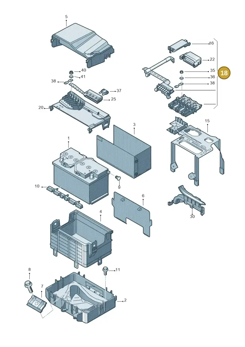 5Z0937548C — Volkswagen Polo (2011-2014) diagram 461915000, position 18