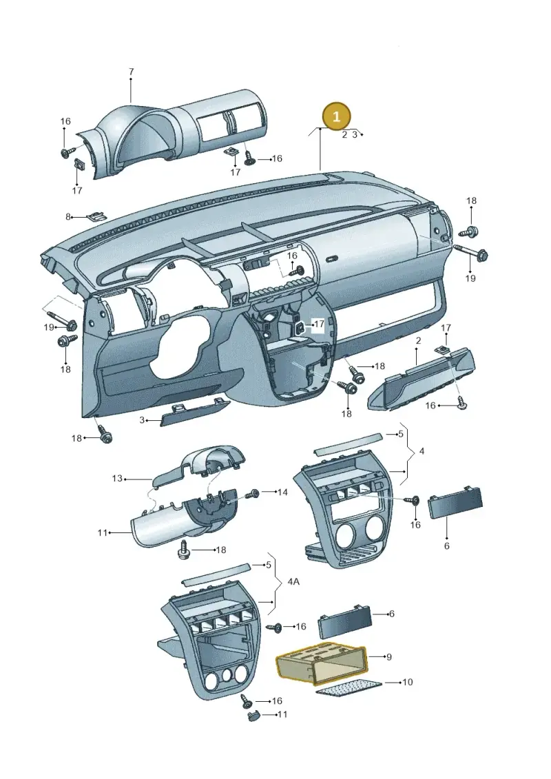 5Z2857003RRD — Volkswagen FOX                  M.05> (2005-) diagram 357857000, position 1