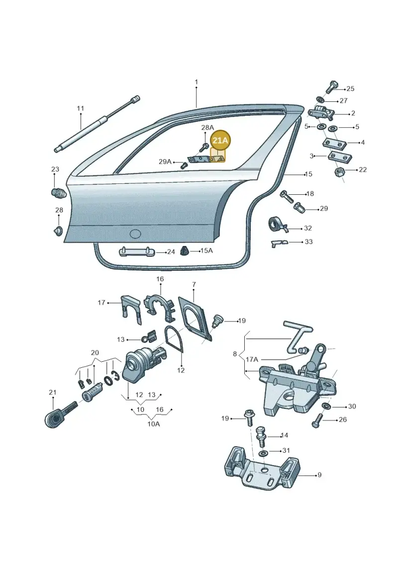 5Z6827291 — Volkswagen GOL 2P/4P            M.06> (2005-) diagram 369827100, position 21A