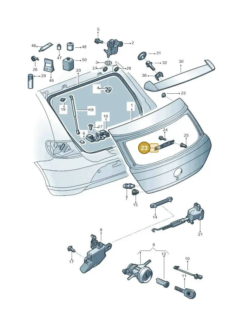 5Z6827291 — Volkswagen Gol 1.6 (2012-) diagram 553827200, position 23