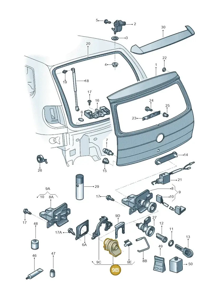 5Z6827565H1NN — Volkswagen FOX                  M.05> (2005-) diagram 357827200, position 9B