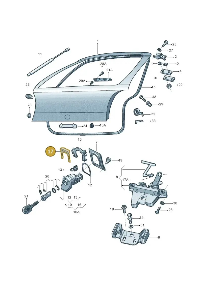 5Z6827799A — Volkswagen GOL 2P/4P            M.06> (2005-) diagram 369827100, position 17