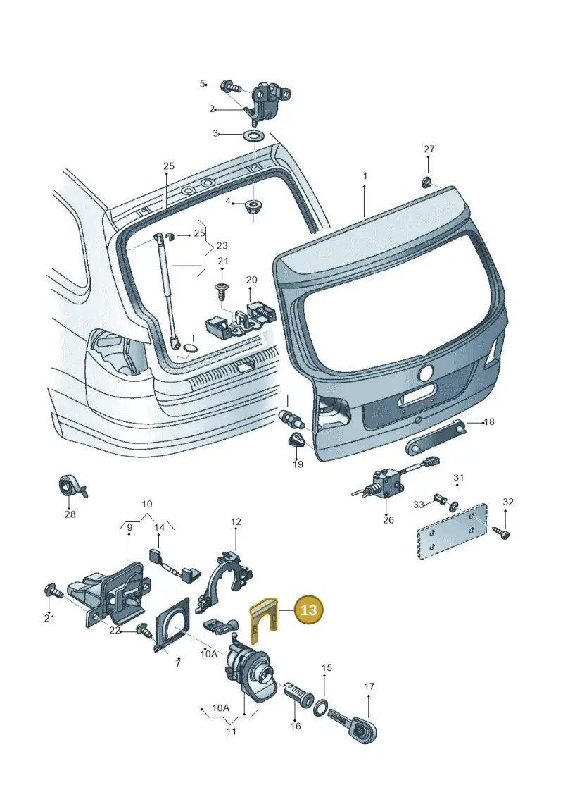 5Z6827799A — Volkswagen SURAN (FOX MPV)   "RA."06> (2006-) diagram 514827200, position 13