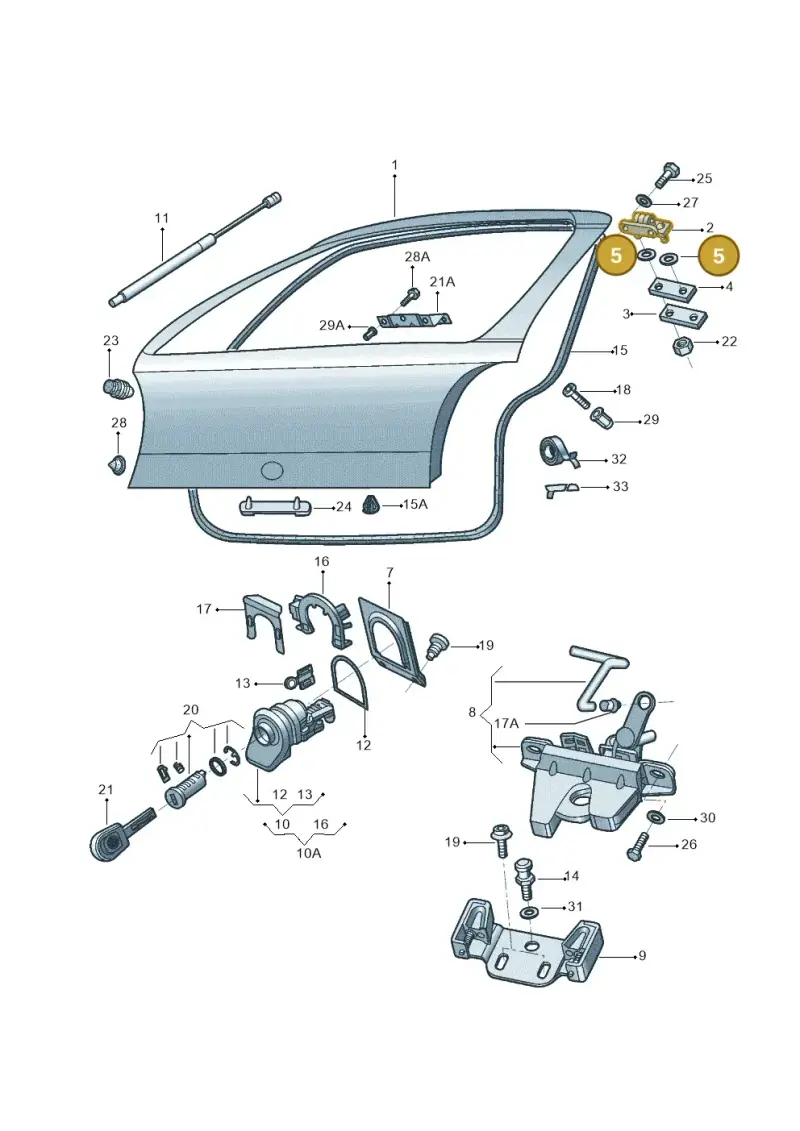 5Z6899005 — Volkswagen GOL 2P/4P            M.06> (2005-) diagram 369827100, position 5