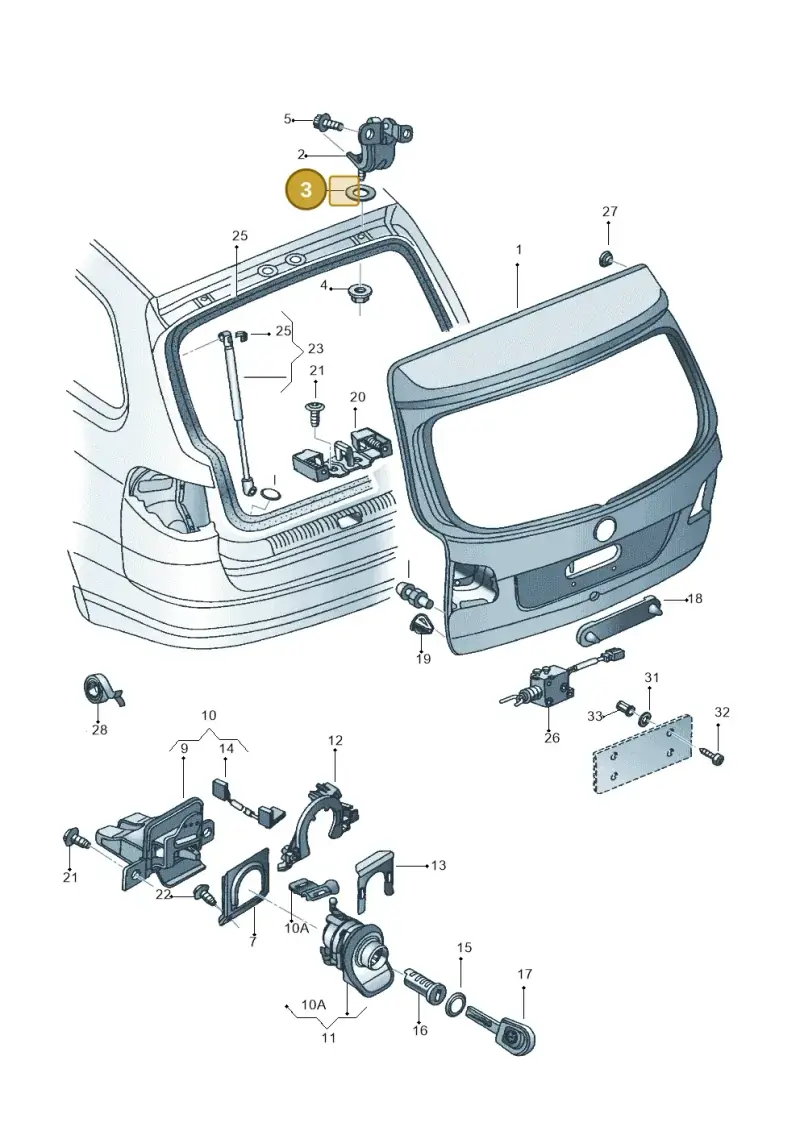 5Z6899005 — Volkswagen SURAN (FOX MPV)   "RA."06> (2006-) diagram 514827200, position 3