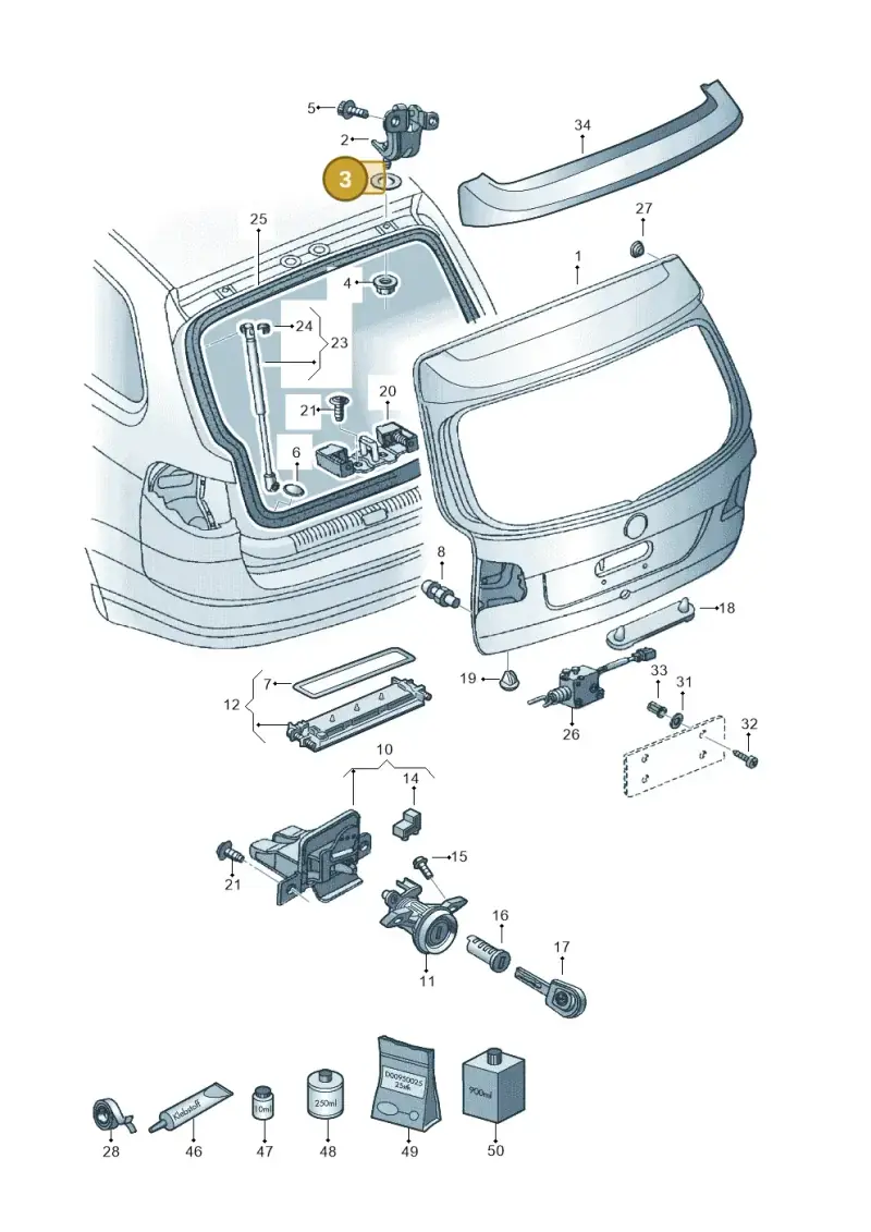 5Z6899005 — Volkswagen Spacefox (2014-2019) diagram 515827200, position 3