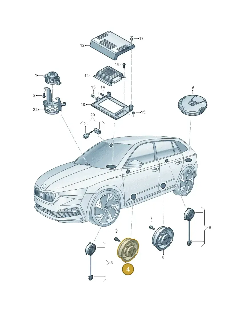 6C0035454 — Skoda Fabia (2021-2022) diagram 584035035, position 4