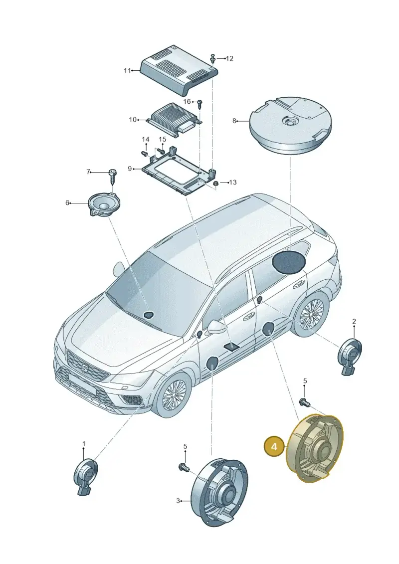 6C0035454 — SEAT Tarraco (2018-2024) diagram 893035350, position 4
