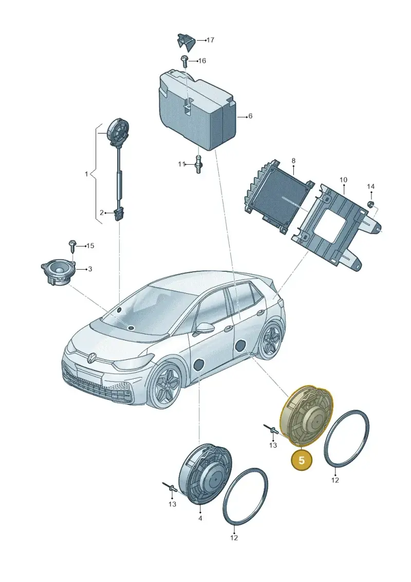 6C0035454 — SEAT CUPRA Born (2021-) diagram 10a035035, position 5