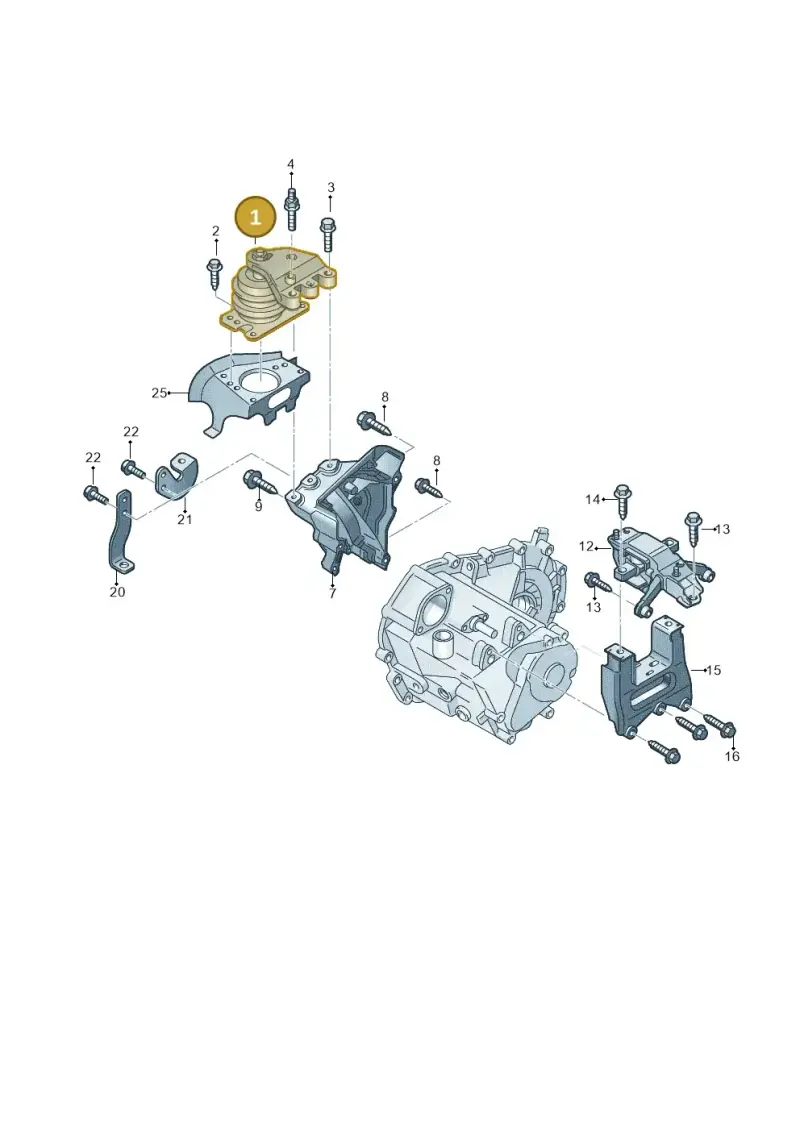 6C0199167C — Volkswagen Polo 1.6 (2020-2022) diagram 773199250, position 1