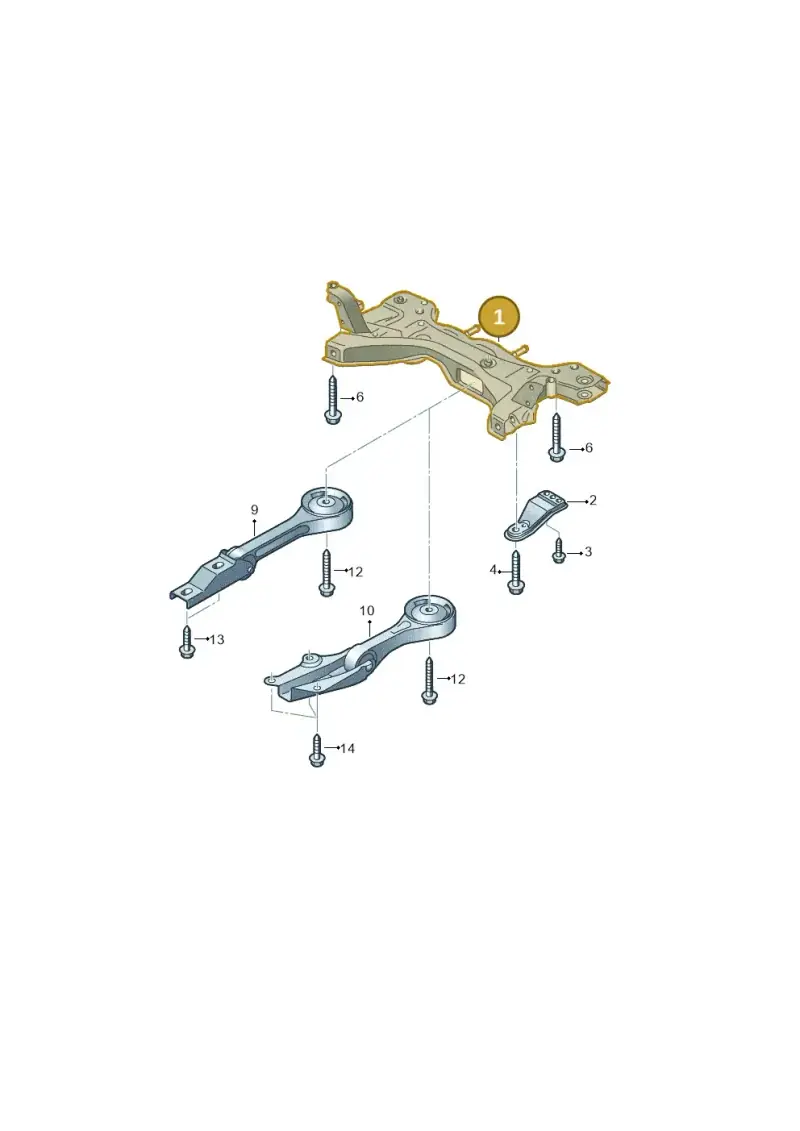 6C0199315 — Volkswagen Polo 1.6 (2015-2020) diagram 773199100, position 1