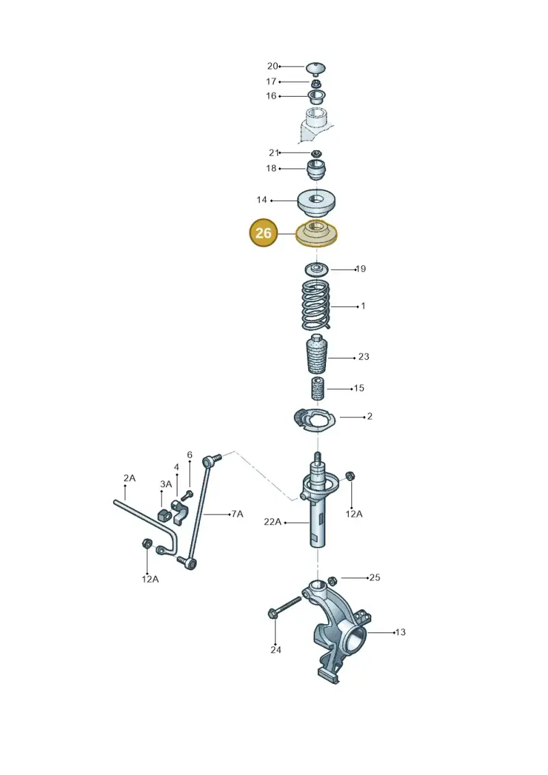 6C0412311 — Volkswagen Saveiro (2016-2017) diagram 567411000, position 26