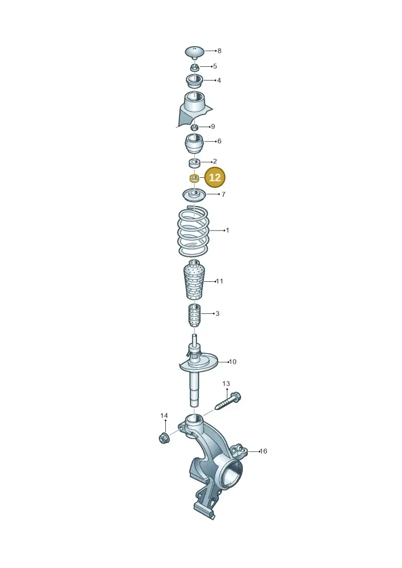 6C0412311 — Volkswagen Polo 1.4 BlueMotion (2014-2017) diagram 672411000, position 12