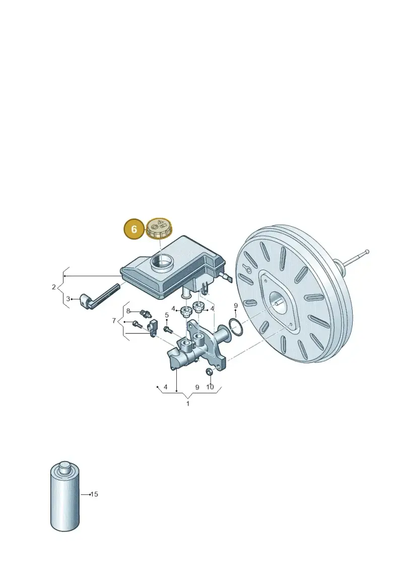 6C0611349 — Volkswagen Jetta 1.4 (2017-2024) diagram 746611000, position 6