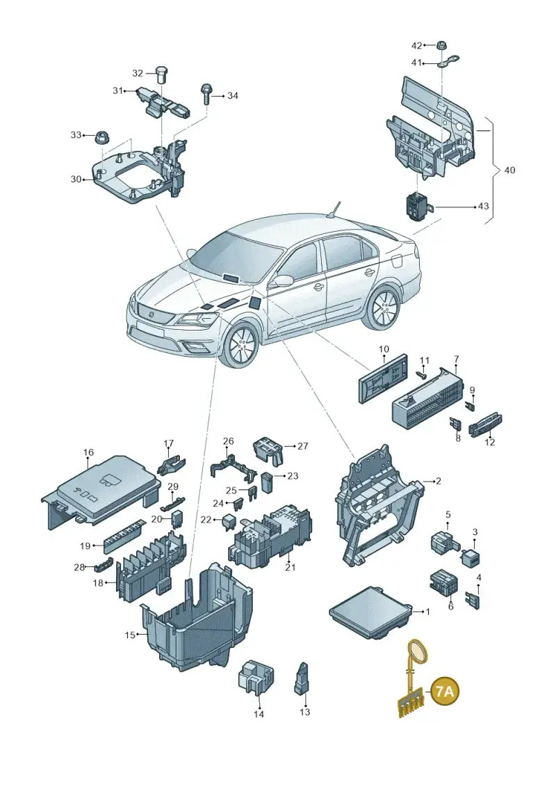 6C0937524A — SEAT Toledo (2015-2019) diagram 742937000, position 7A