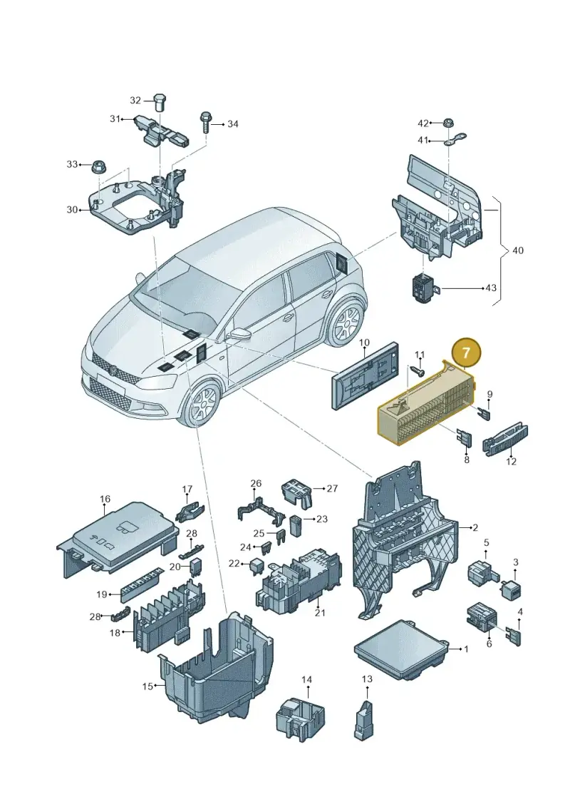 6C0937615A — Skoda Rapid (2012-2022) diagram 773937010, position 7
