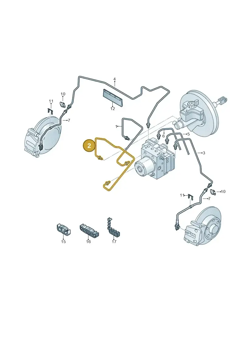 6C1614740F — Volkswagen Polo 1.4 BlueMotion (2014-2017) diagram 773611200, position 2