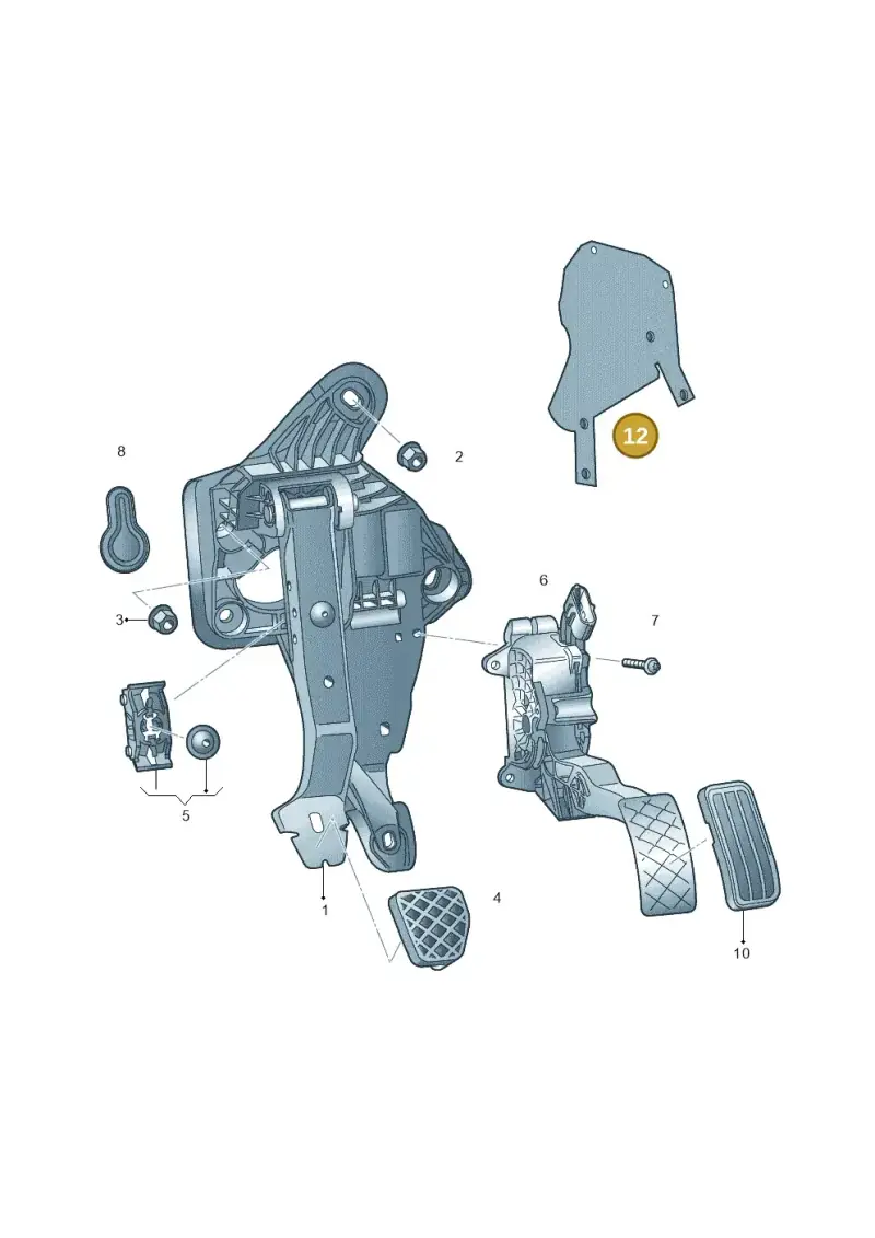 6C2721615E — Volkswagen Polo Vivo (2017-) diagram 495721700, position 12