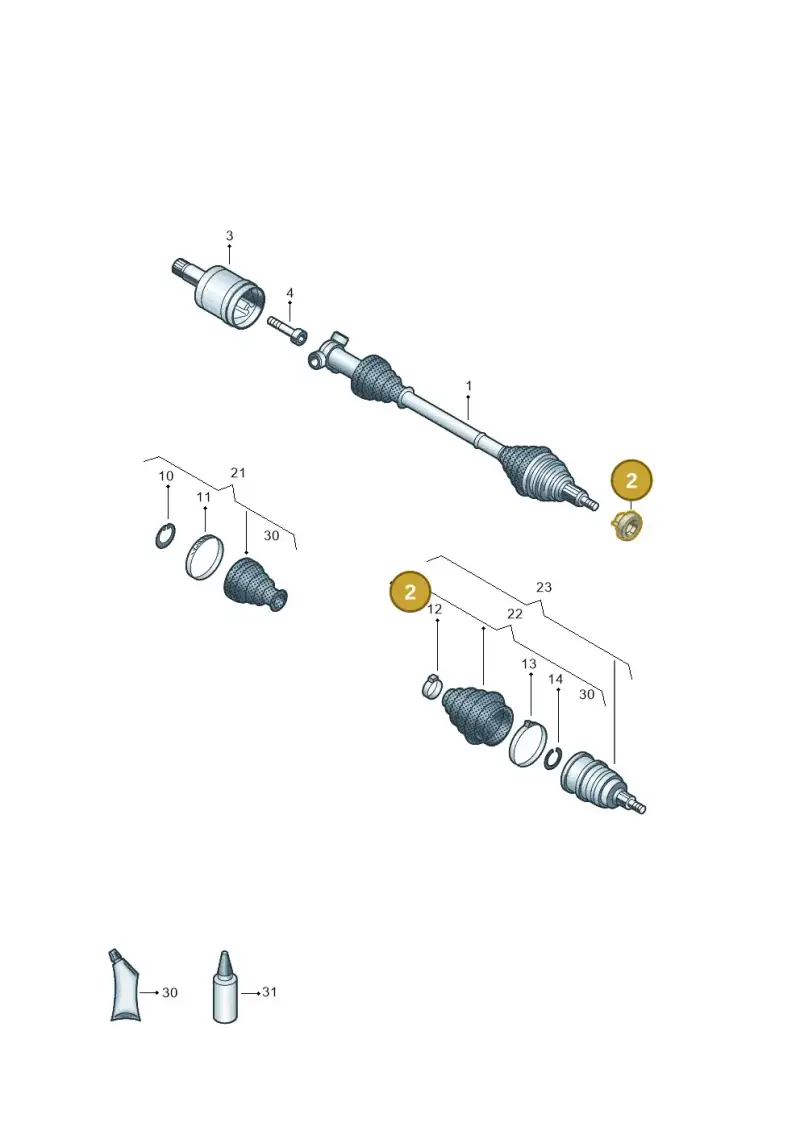 6E0407395A — Volkswagen LUPO/3L TDI (2003-2005) diagram 441407260, position 2