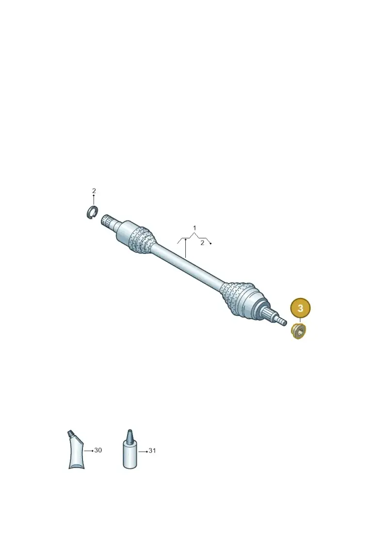6E0407395A — Volkswagen 6Z3 platform diagram 760501100, position 3