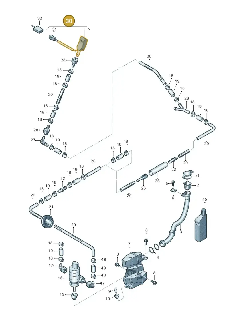 6E0955985B — Volkswagen Transp. caravelle (2011-2015) diagram 679955100, position 30