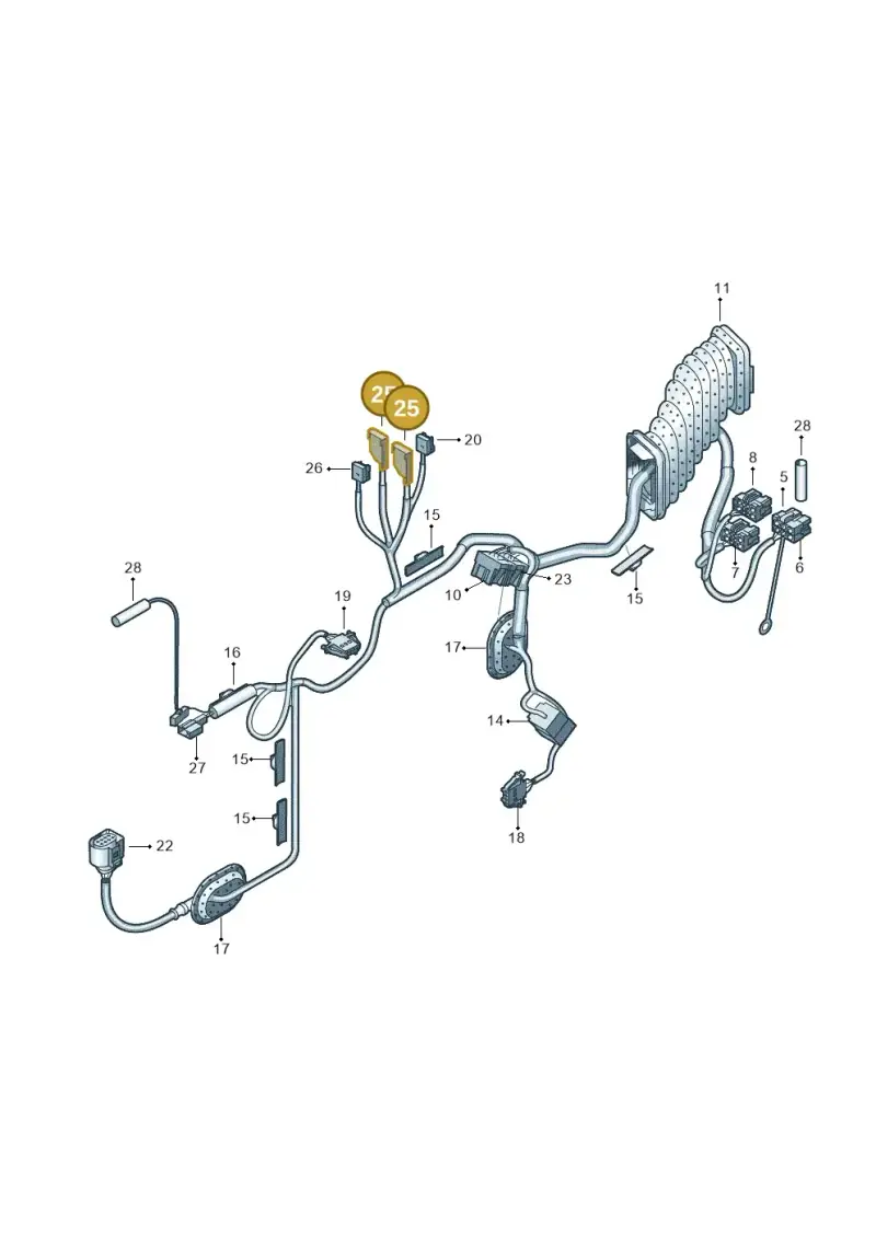 6E0972930A — Volkswagen Transp. caravelle (2008-2009) diagram 410972300, position 25