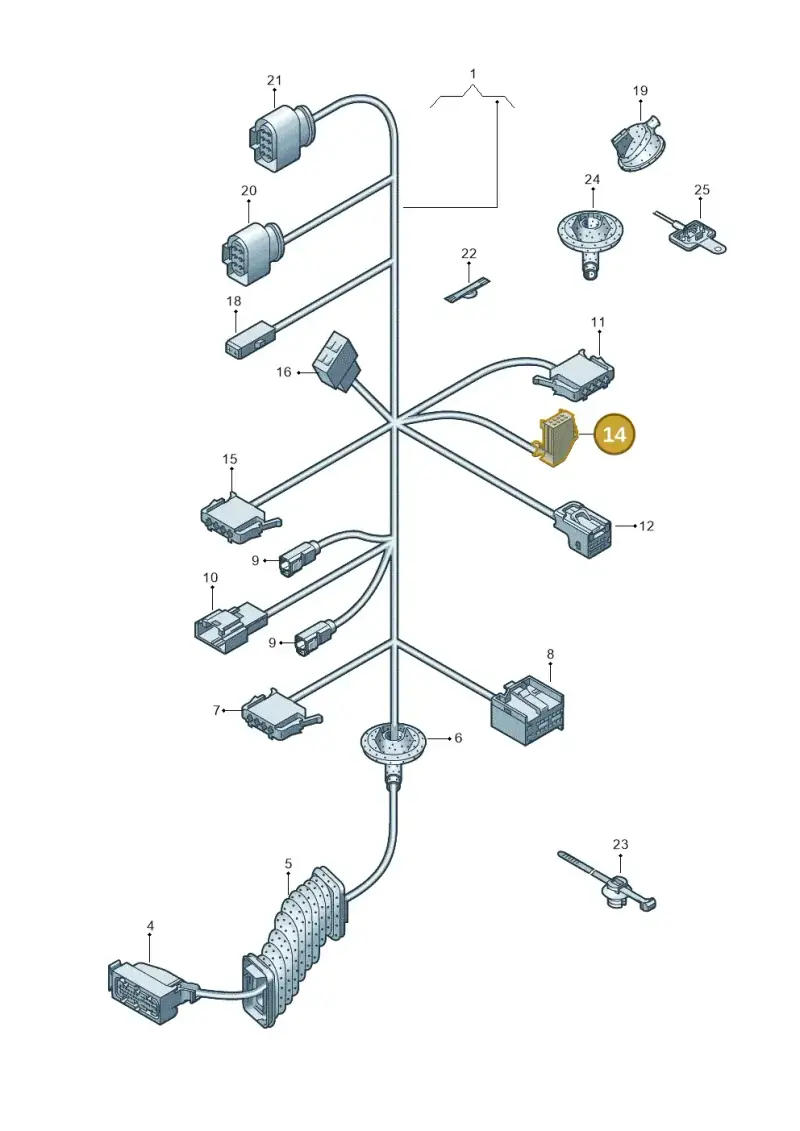 6E0972930A — Volkswagen Amarok twin cab (2022-) diagram 683972330, position 14