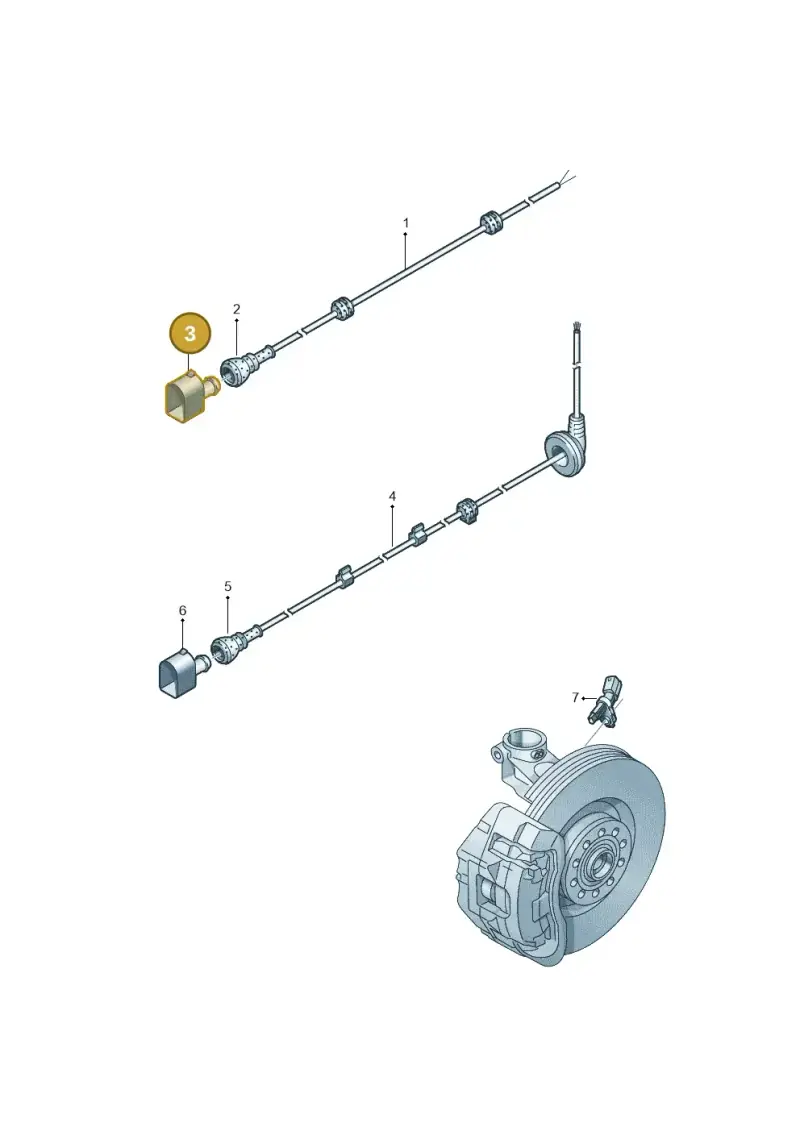 6E0973702 — Volkswagen Taigo (2021-2024) diagram 837927100, position 3