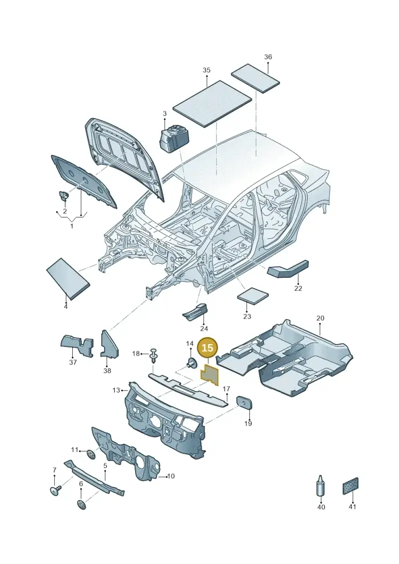 6F0857939 — Volkswagen T-Cross 1,0 (2018-2024) diagram 587863200, position 15
