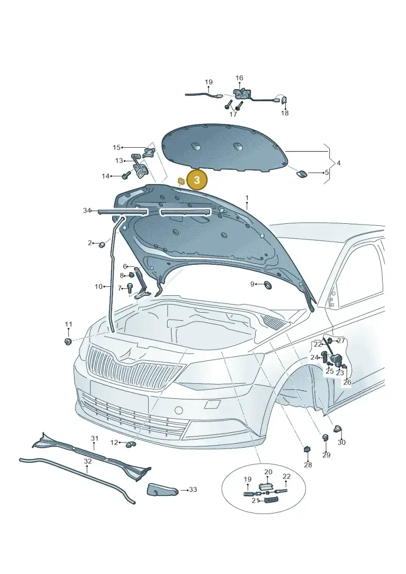 6H0823481A — Skoda Fabia (2014-2022) diagram 797823000, position 3