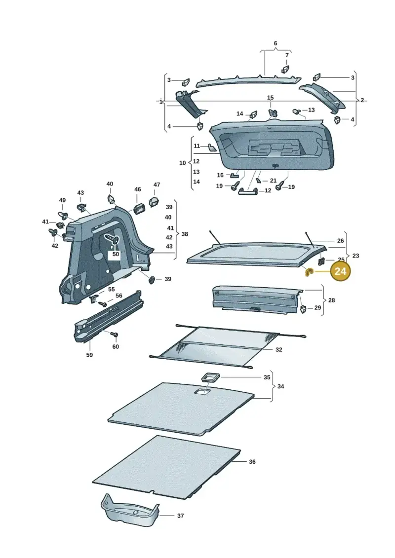 6J0867575B — Volkswagen ID.4 Pro (2020-2023) diagram 11a867080, position 24