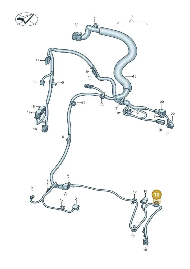 6J0971838 — Volkswagen ID.4 Pro (2020-2023) diagram 10a972027, position 10