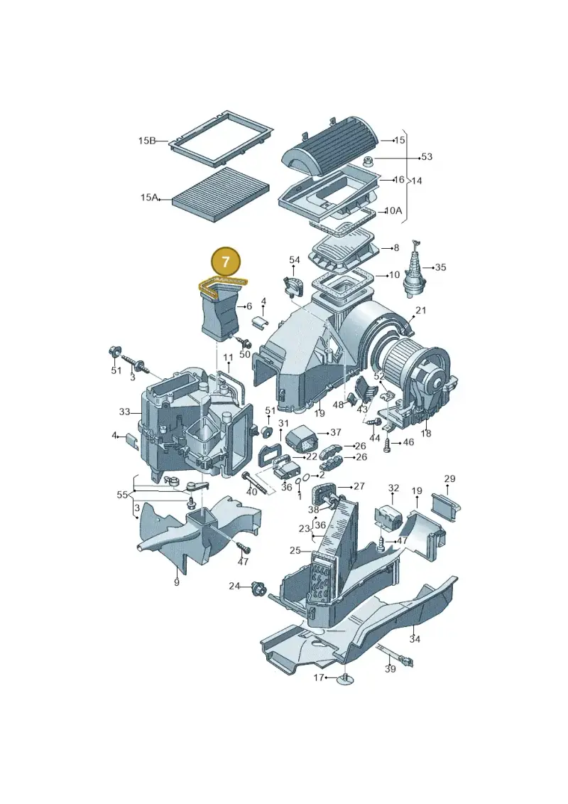 6K0819070 — Volkswagen Polo Classic           96 (1995-1996) diagram 121820100, position 7